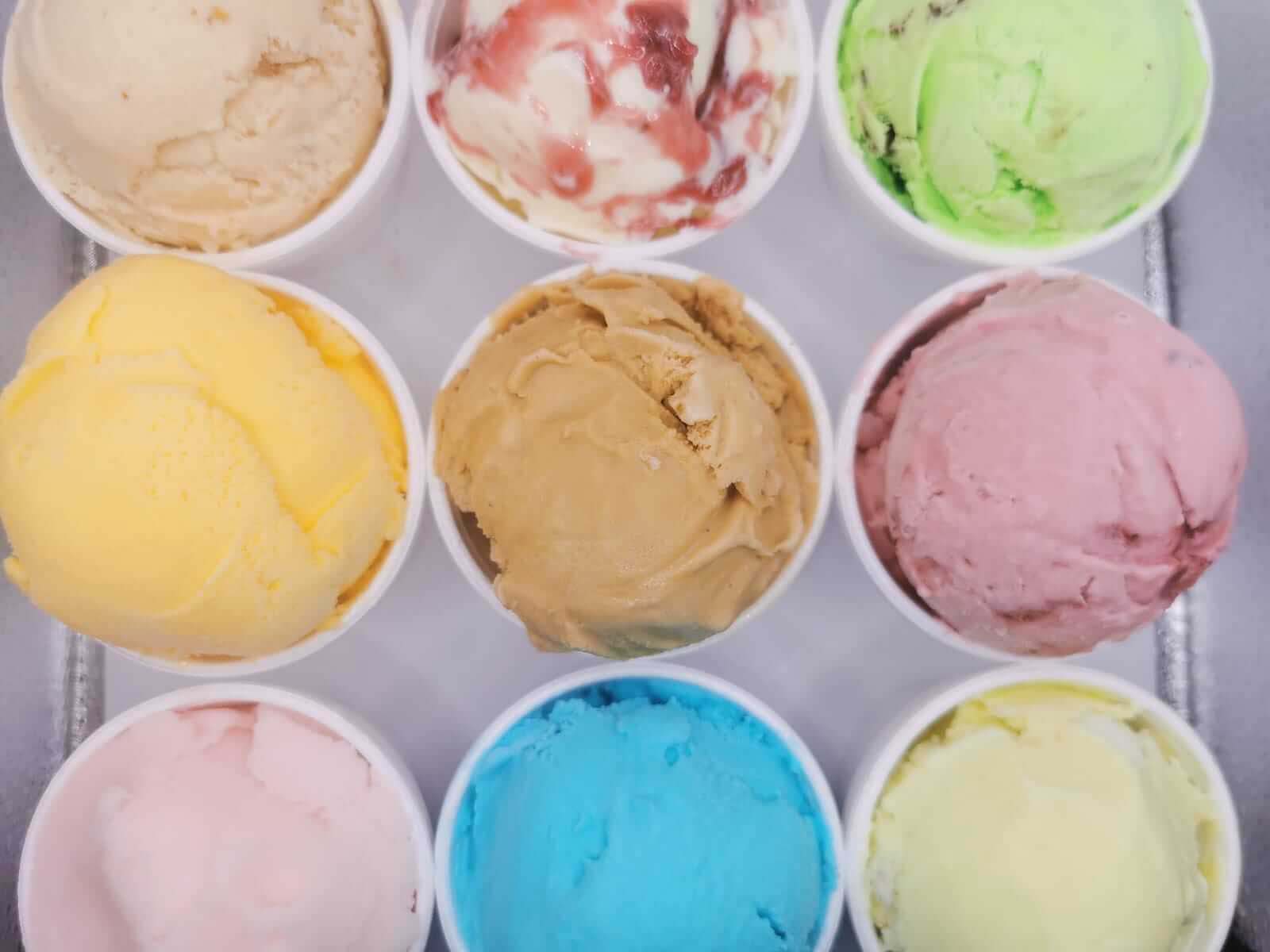 Ice cream selection